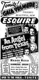 Esquire grand opening ad from January 30th, 1941