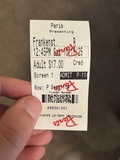 Paris Theater Ticket Stub