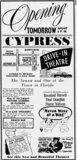 ["Cypress Drive-in Opening"]