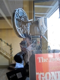 ["GWTW engagement and gorgeous example of Simplex projector"]
